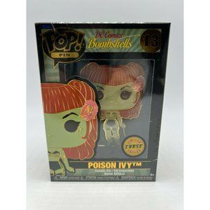 Funko Pop Large Enamel Pin-DC Comics Bombshells-Poison Ivy (#13,NEW,CHASE)
